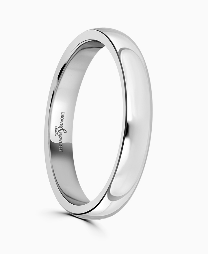 D Shaped Wedding Ring