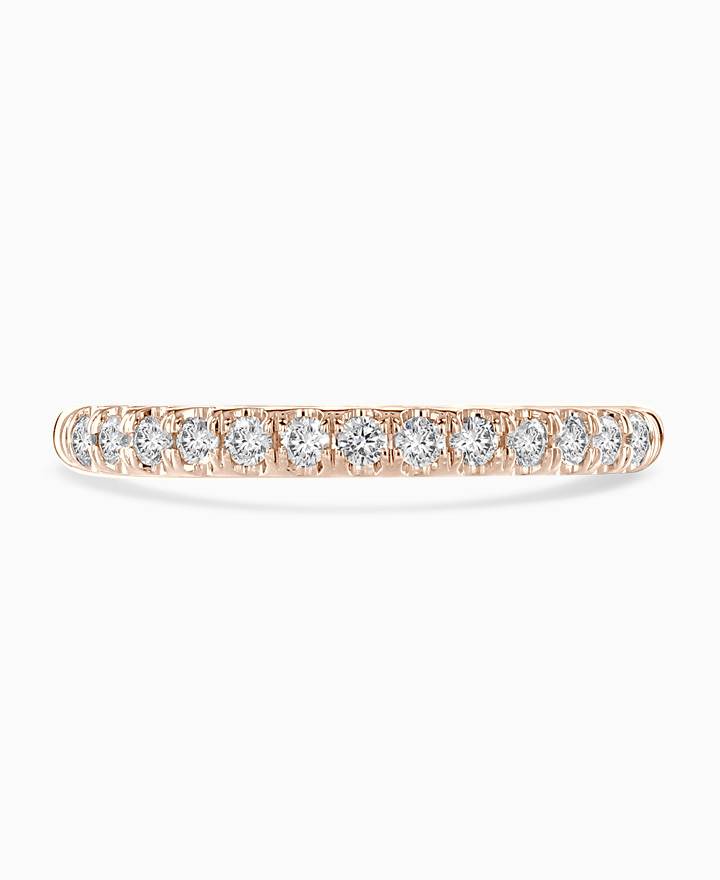 Claw set diamond eternity ring